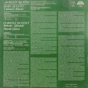 LP Anton Reicha: Horn Quintet / Clarinet Quintet