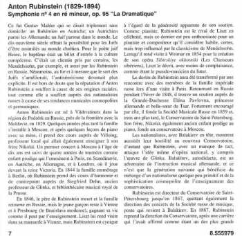 CD Anton Rubinstein: Symphony No. 4 "Dramatic"