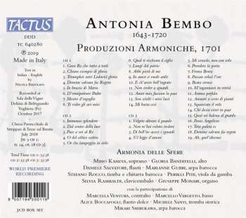 3CD/Set di cofanetti Armonia delle Sfere: Produzioni Armoniche, 1701