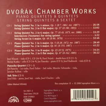 4CD/Set di cofanetti Antonín Dvořák: Chamber Works - Piano Quartets & Quintets - String Quintets & Sextet