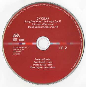 4CD/Set di cofanetti Antonín Dvořák: Chamber Works - Piano Quartets & Quintets - String Quintets & Sextet