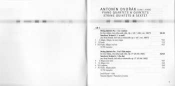 4CD/Set di cofanetti Antonín Dvořák: Chamber Works - Piano Quartets & Quintets - String Quintets & Sextet