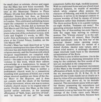 CD Antonín Dvořák: Messe D-Dur