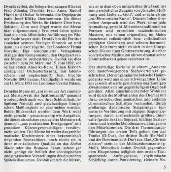 CD Antonín Dvořák: Messe D-Dur