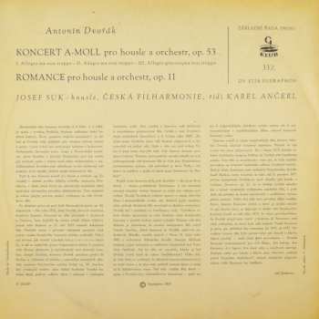 LP Antonín Dvořák: Koncert A-moll Pro Housle A Orchestr, Op. 53 - Romance Pro Housle A Orchestr, Op. 11