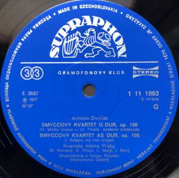 3LP/Set di cofanetti Antonín Dvořák: Smyčcové Kvartety