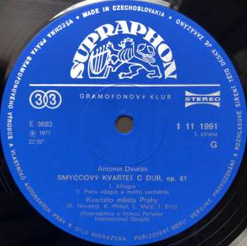 3LP/Set di cofanetti Antonín Dvořák: Smyčcové Kvartety