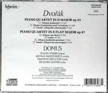 CD Antonín Dvořák: Piano Quartets