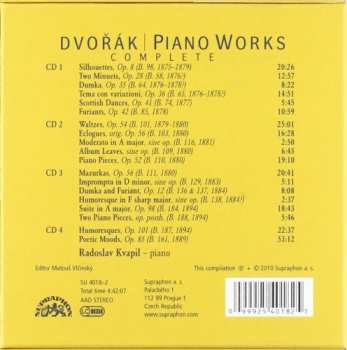 4CD/Set di cofanetti Antonín Dvořák: Piano Works Complete
