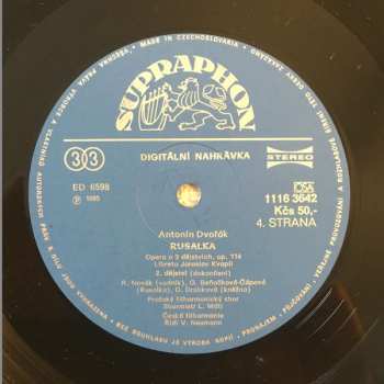 3LP/Set di cofanetti Antonín Dvořák: Rusalka