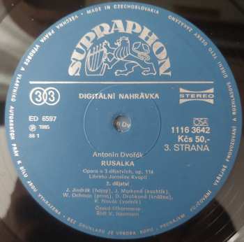3LP/Set di cofanetti Antonín Dvořák: Rusalka