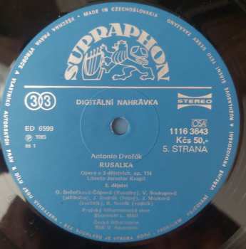 3LP/Set di cofanetti Antonín Dvořák: Rusalka