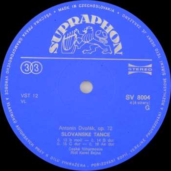 2LP Antonín Dvořák: Slovanské Tance