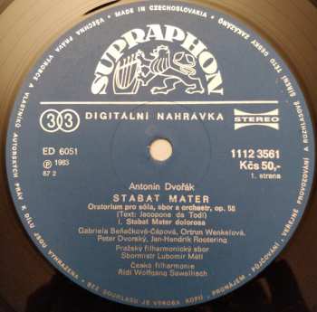 2LP/Set di cofanetti Antonín Dvořák: Stabat Mater