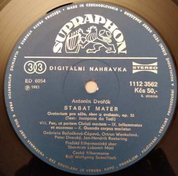 2LP/Set di cofanetti Antonín Dvořák: Stabat Mater