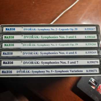 6CD/Set di cofanetti Antonín Dvořák: Symphonies Nos. 1 - 9 / Legends Op. 59, Nos. 1 - 10 / Symphonic Variations, Op. 78