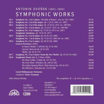 8CD/Set di cofanetti Antonín Dvořák: Symphonic Works