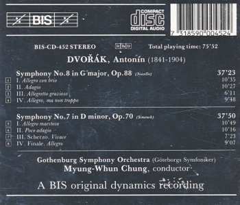 CD Antonín Dvořák: Symphonies 7 & 8