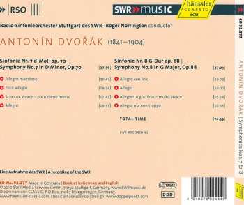 CD Antonín Dvořák: Symphonies Nos. 7 & 8