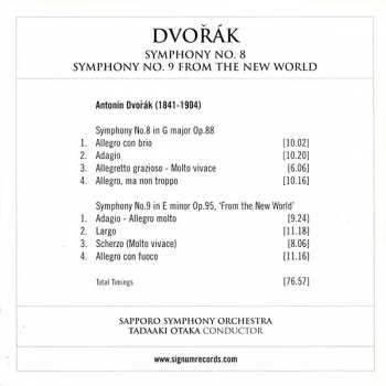 CD Antonín Dvořák: Symphony No.8 / Symphony No.9, From The New World