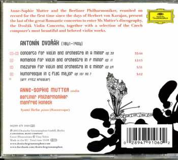 CD Antonín Dvořák: Violin Concerto, Romance, Mazurek, Humoresque