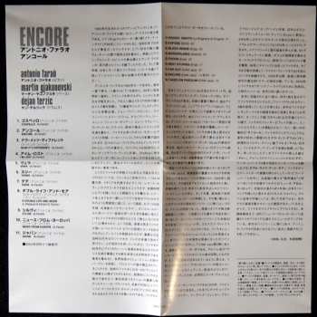 CD Antonio Faraò: Encore