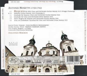 SACD Antonio Rosetti: Requiem Für Mozart