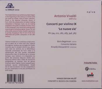 CD Antonio Vivaldi: Concerti Per Violino IX 'Le Nuove Vie'