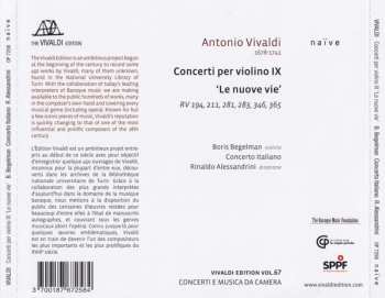 CD Antonio Vivaldi: Concerti Per Violino IX 'Le Nuove Vie'