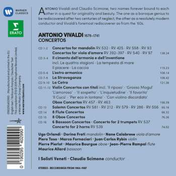 16CD/Set di cofanetti Antonio Vivaldi: Concertos For Mandolin, Viola D'amore, Violin "Con Titoli", Wind Instruments