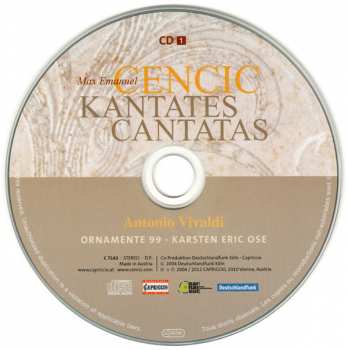 3CD/DVD Antonio Vivaldi: Kantates
