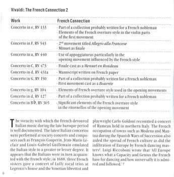 CD Antonio Vivaldi: The French Connection 2: Concertos For Flute, Oboe, Violin, Bassoon & Strings