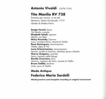 3CD/Set di cofanetti Antonio Vivaldi: Tito Manlio