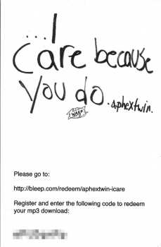 2LP Aphex Twin: ...I Care Because You Do