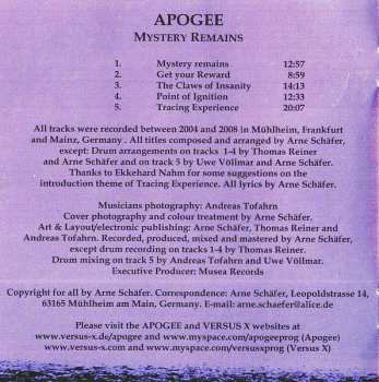 CD Apogee: Mystery Remains 