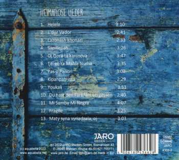 CD Aquabella: Heimatlose Lieder