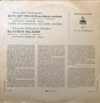LP The Czech Philharmonic Orchestra: Koncert Des-Dur Pro Klavír A Orchestr