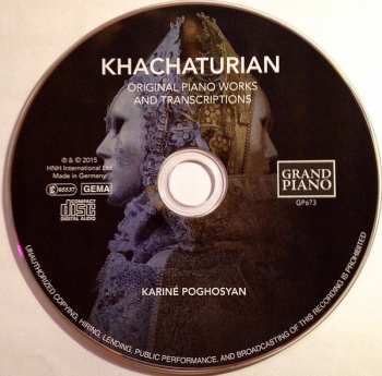 CD Aram Khatchaturian: Original Piano Works And Transcriptions