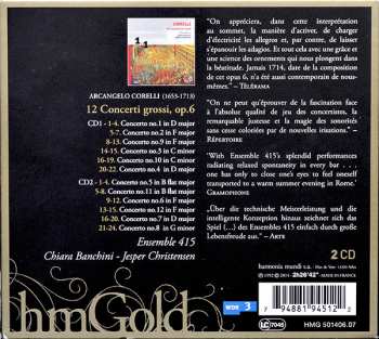 2CD Arcangelo Corelli: Concerti Grossi Op. 6