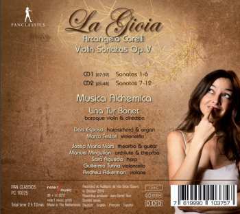2CD Arcangelo Corelli: Violin Sonatas Op.V