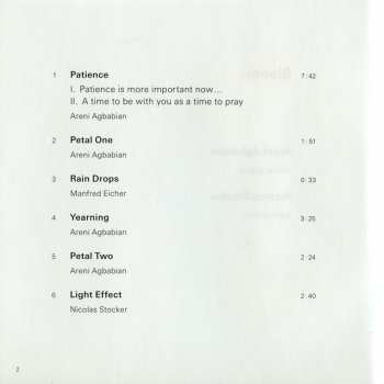 CD Areni Agbabian: Bloom