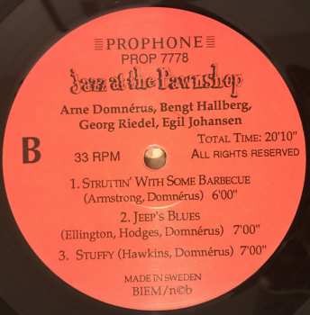 2LP Arne Domnérus: Jazz At The Pawnshop