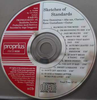 CD Arne Domnérus: Sketches Of Standards