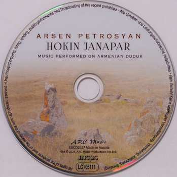 CD Arsen Petrosyan: Hokin Janapar (Music Performed On Armenian Duduk)