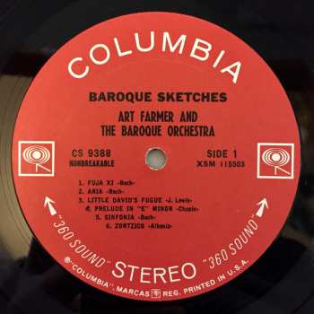 LP Art Farmer: Baroque Sketches