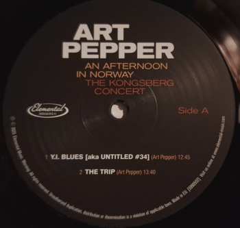 2LP Art Pepper: An Afternoon In Norway (The Kongsberg Concert) DLX | LTD