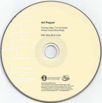 5CD/Set di cofanetti Art Pepper: Promise Kept: The Complete Artists House Recordings