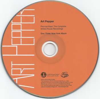 5CD/Set di cofanetti Art Pepper: Promise Kept: The Complete Artists House Recordings