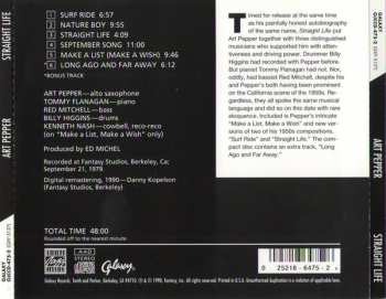 CD Art Pepper: Straight Life