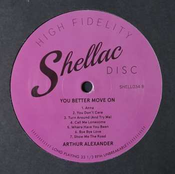 LP Arthur Alexander: You Better Move On
